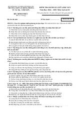 Đề thi Giữa kì 1 Lịch sử 10 năm 2024-2025 trường THPT Lê Hồng Phong (Đắk Lắk)